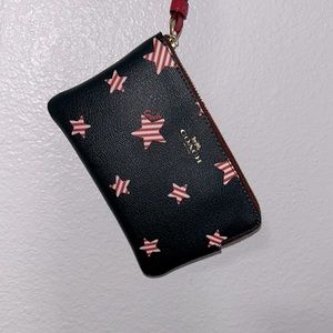 Coach Wristlet/ Red, White, & Navy Blue